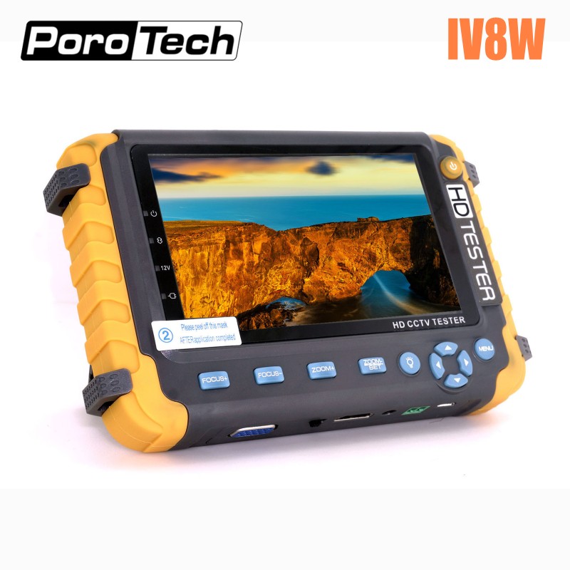 Upgraded IV8S IV8W 5 inch CCTV Tester Monitor 8MP TVI AHD CVI CVBS Security Camera tester support PTZ Audio VGA HDMI input