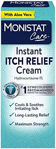 Monistat Instant Itch Relief Cream for Women, Maximum Strength Feminine Itch Care, 1 oz